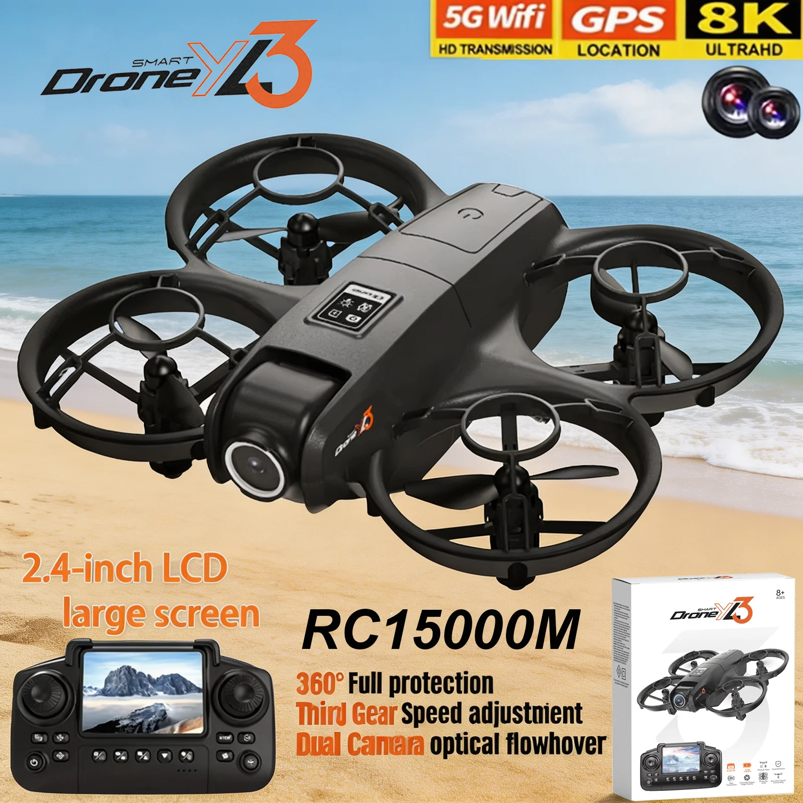 New YL3 RC Drone 8K 1080P Wide - Drone Surveying 리뷰 및 가격